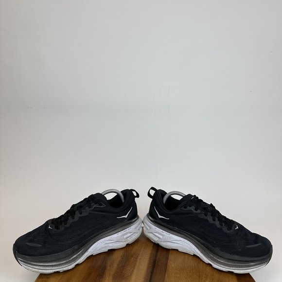 Mens Hoka One One Bondi 8 Black Athletic Road Running Sneakers Shoes Size 10‎ EE main image 7